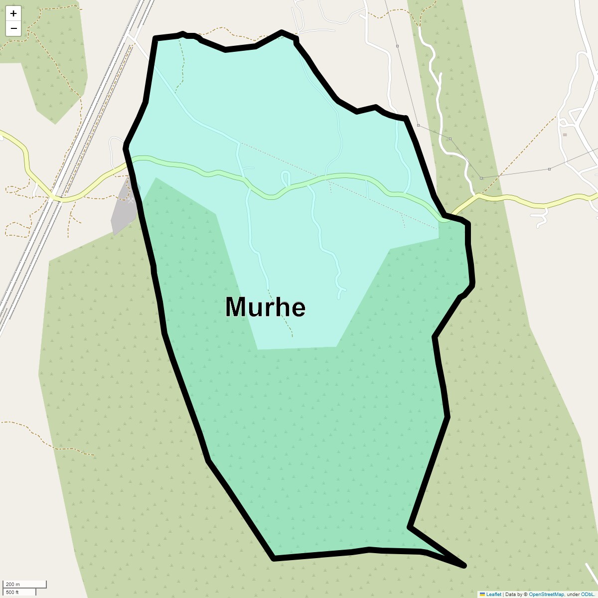 Location Map of Murhe, Thane