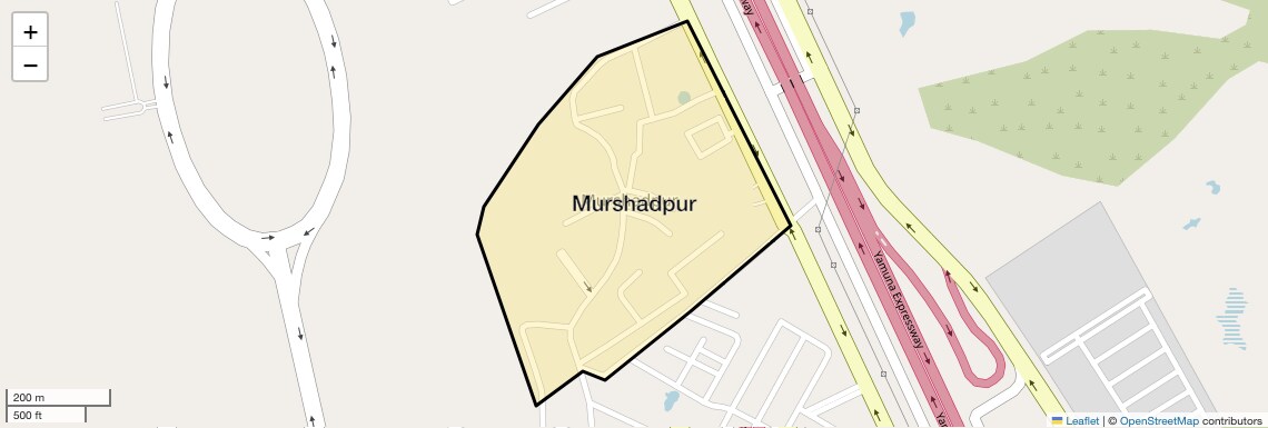 Location Map of Murshadpur, Greater Noida