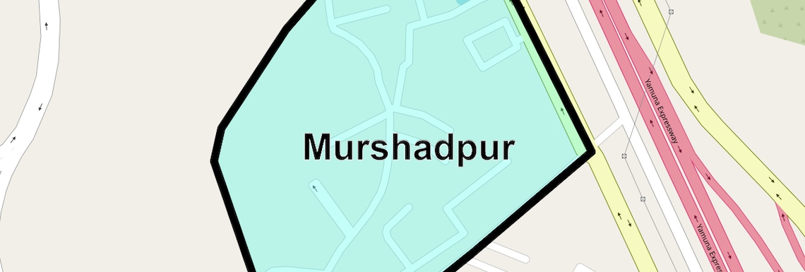 Location Map of Murshadpur, Greater Noida