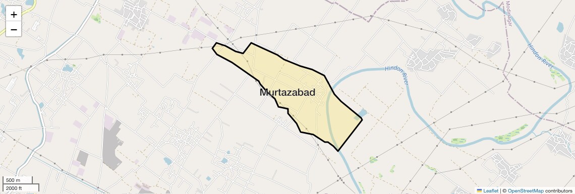 Location Map of Murtazabad, Ghaziabad