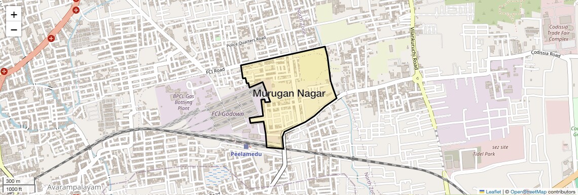 Check Time Travel of Murugan Nagar, Coimbatore