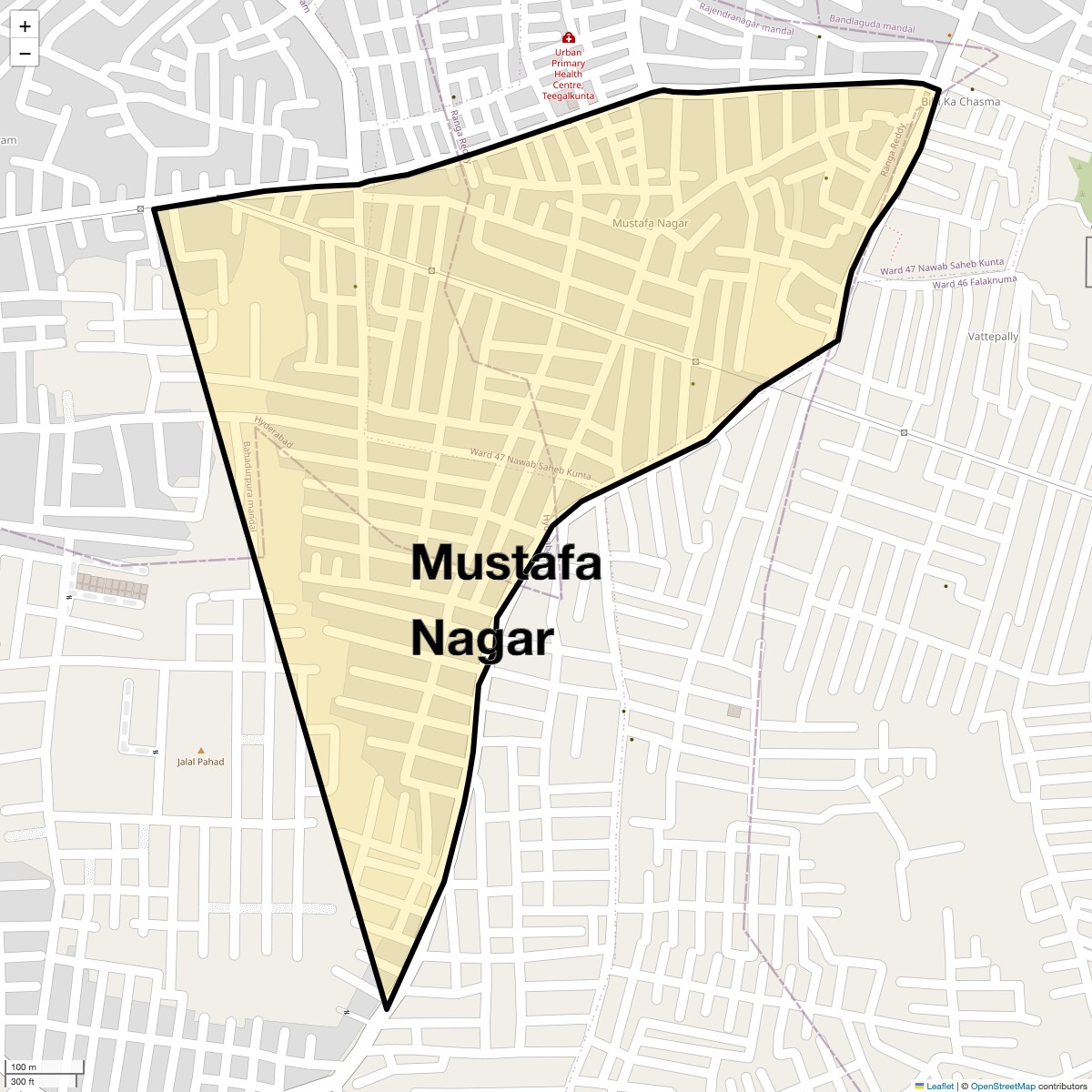 Check Time Travel of Mustafa Nagar, Hyderabad