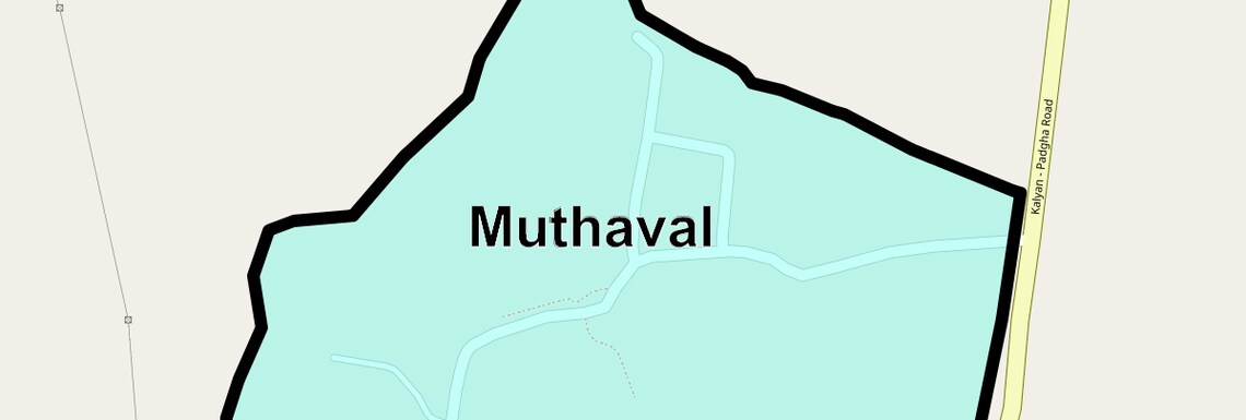 Location Map of Muthaval, Thane