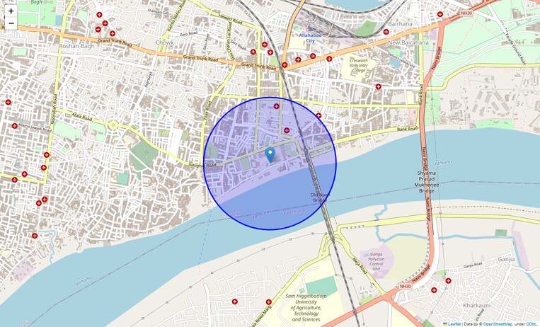 Location Map of Mutthi Ganj