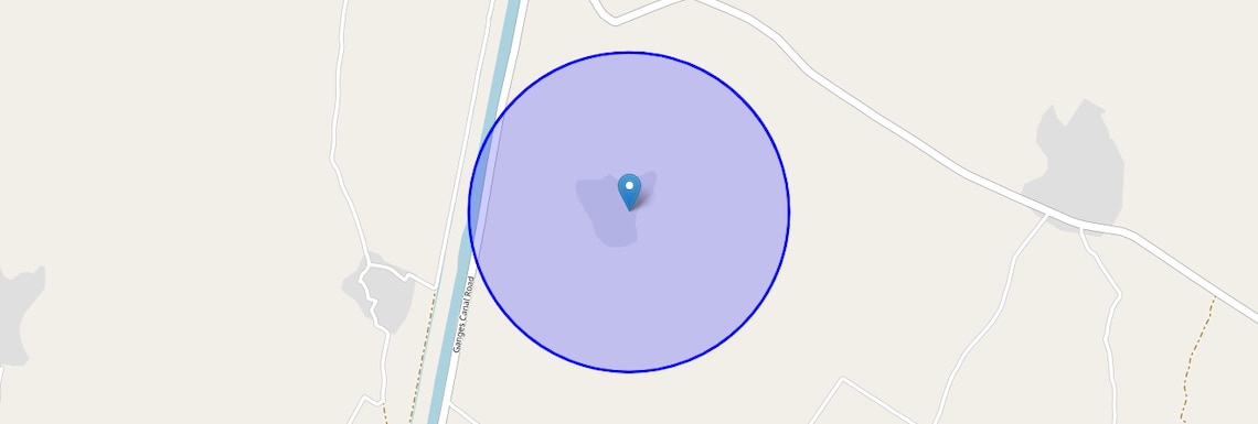 Location Map of Muzakkipur, Meerut