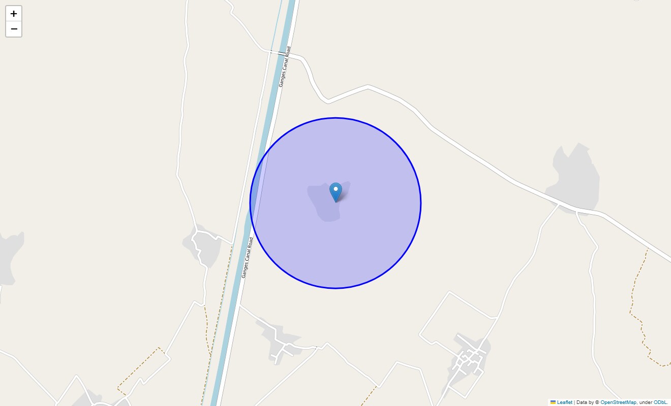 Location Map of Muzakkipur, Meerut