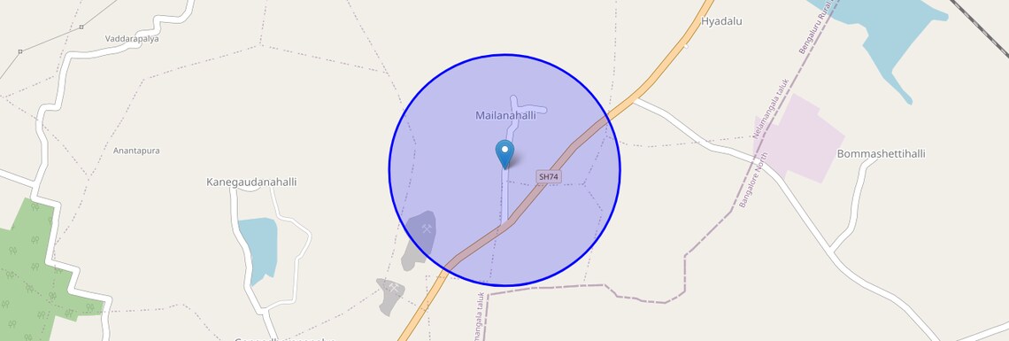 Location Map of Mylanahalli, Bangalore