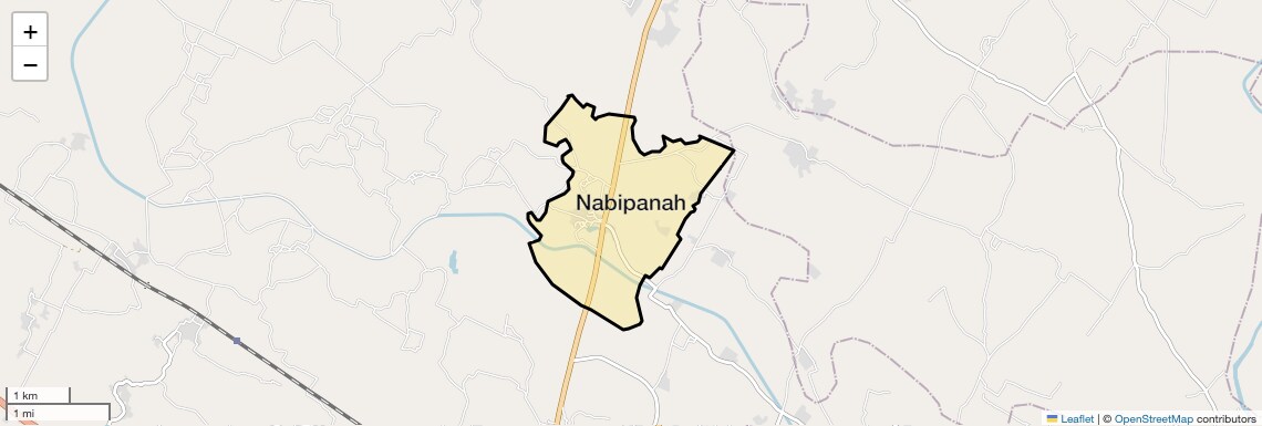 Location Map of Nabipanah, Lucknow