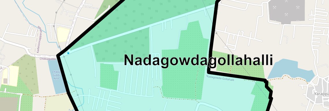 Location Map of Nadagowdagollahalli, Bangalore