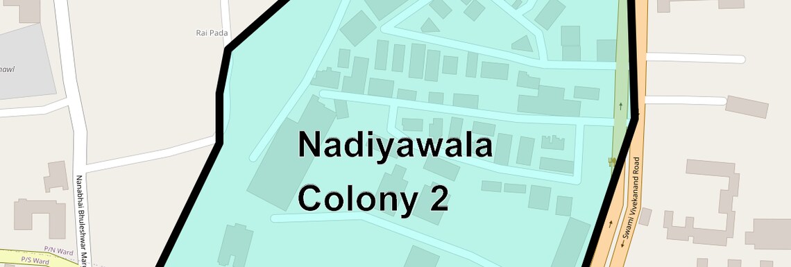 Location Map of Nadiyawala Colony 2, Mumbai