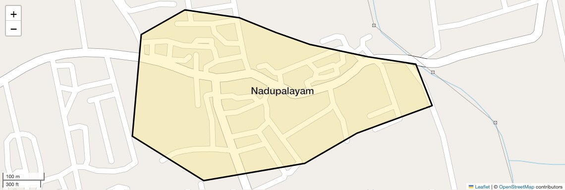 Location Map of Nadupalayam, Coimbatore