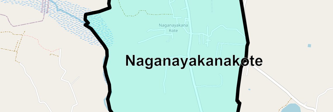 Location Map of Naganayakanakote, Bangalore