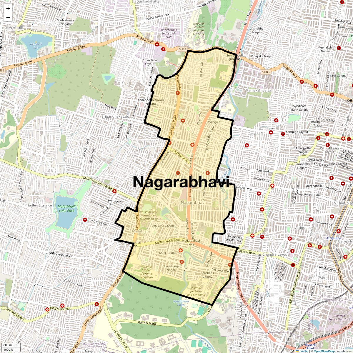 Check Time Travel of Nagarabhavi, Bangalore