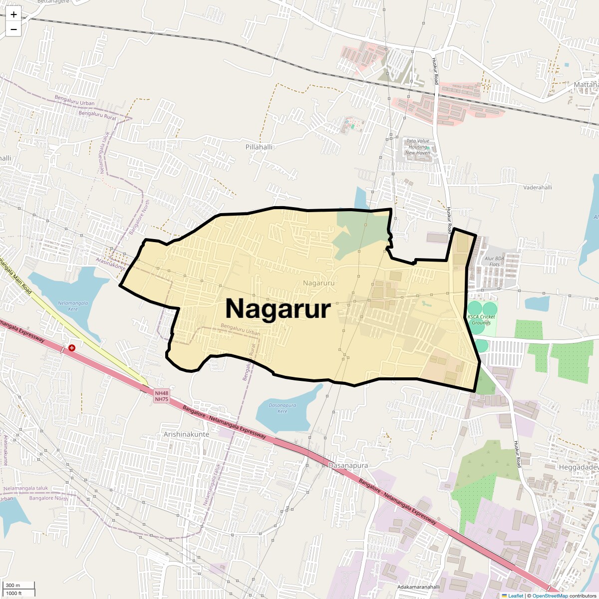 Nagarur Map