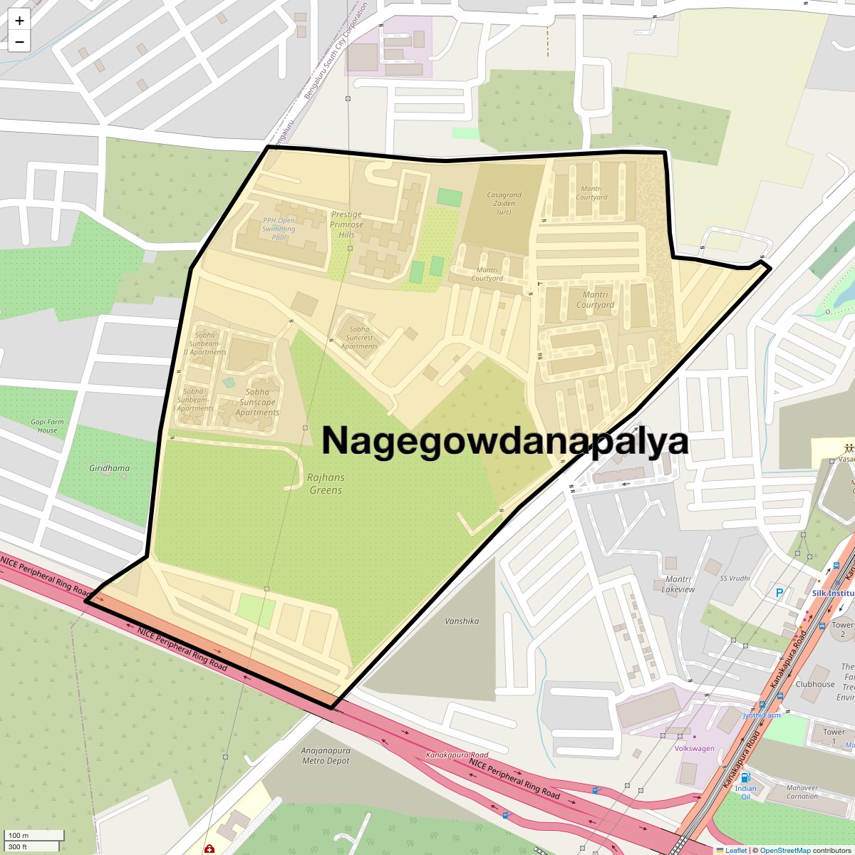 Check Time Travel of Nagegowdanapalya, Bangalore