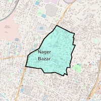 Nager Bazar Map