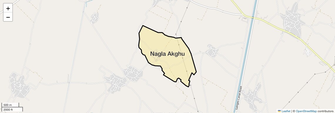 Location Map of Nagla Akghu, Ghaziabad