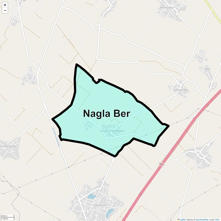 Location Map of Nagla Ber
