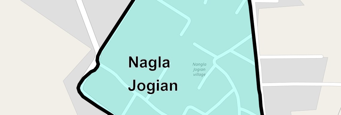 Location Map of Nagla Jogian, Faridabad