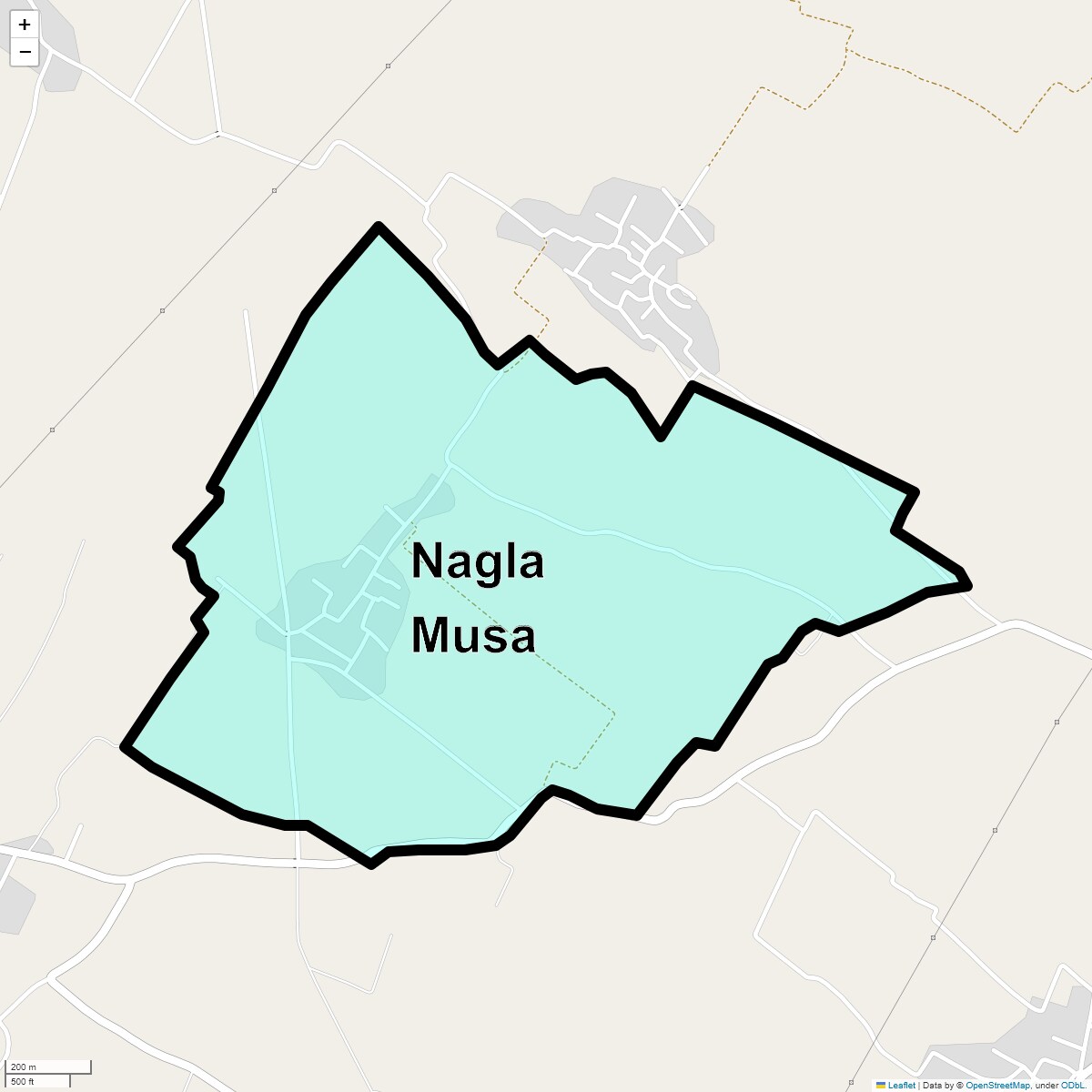 Location Map of Nagla Musa, Ghaziabad