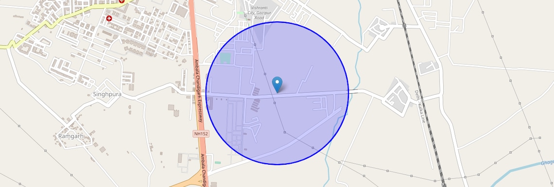 Location Map of Nagla Road, Zirakpur