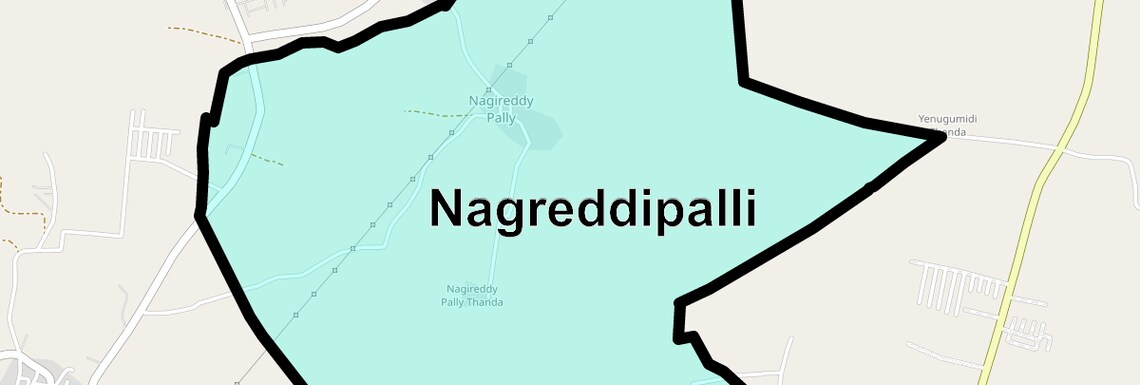 Location Map of Nagreddipalli, Hyderabad