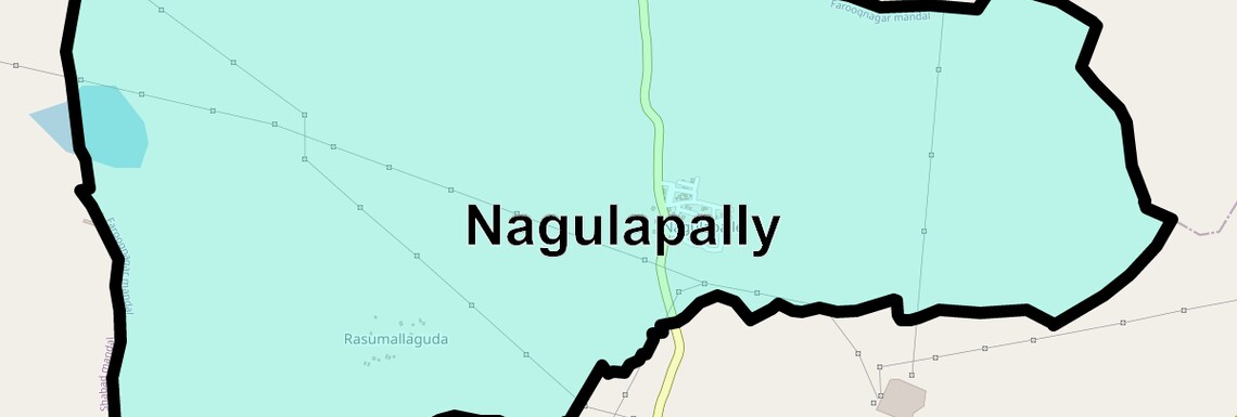 Location Map of Nagulapally, Hyderabad