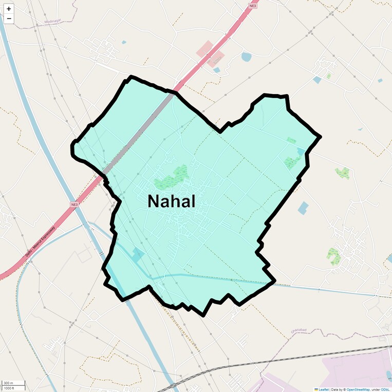 Location Map of Nahal