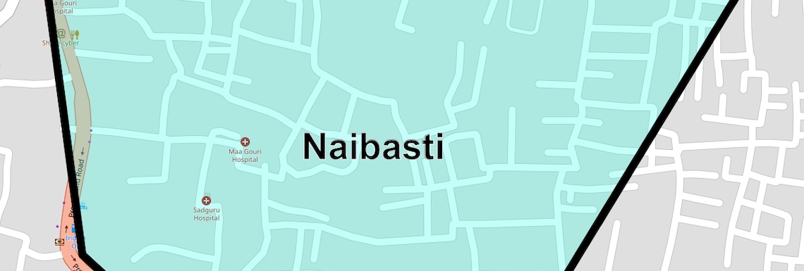 Location Map of Naibasti, Varanasi