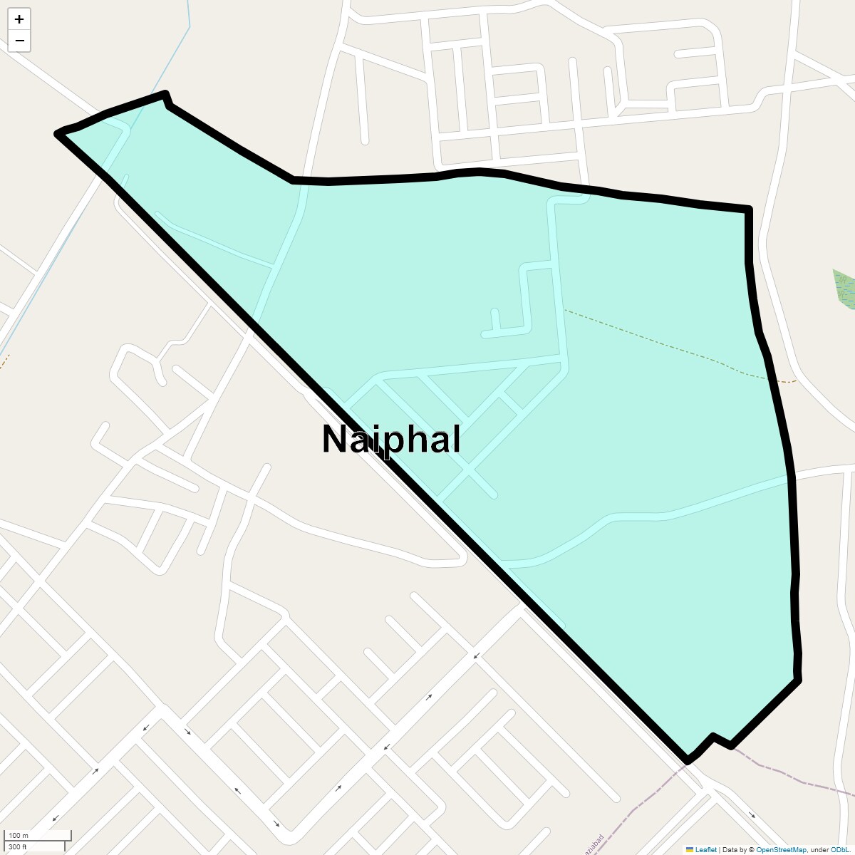 Location Map of Naiphal, Ghaziabad