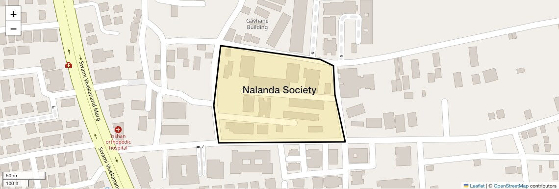 Location Map of Nalanda Society, Pune