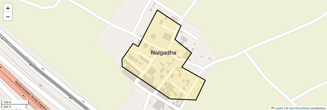 Location Map of Nalgadha, Noida