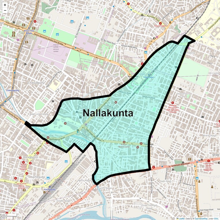 Location Map of Nallakunta