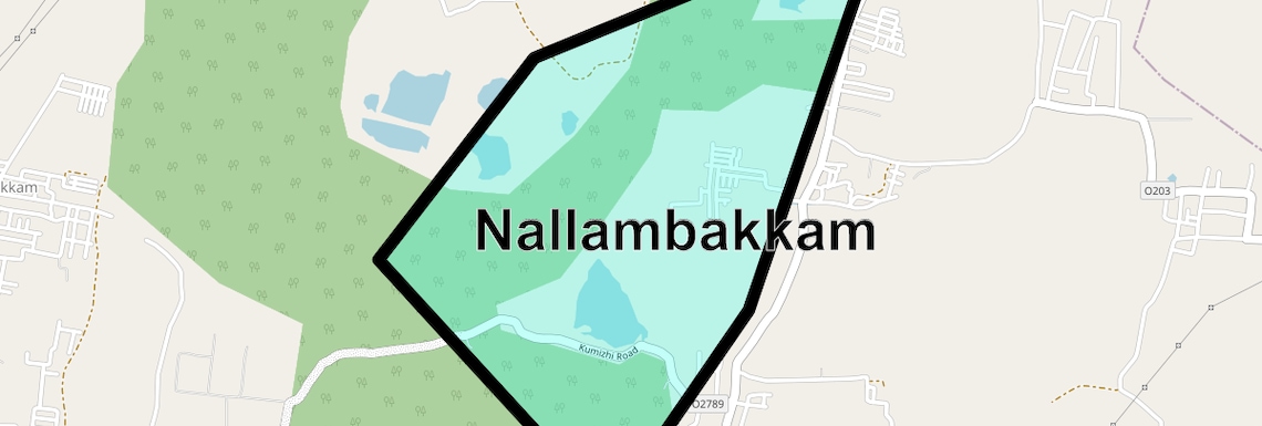 Location Map of Nallambakkam, Chennai