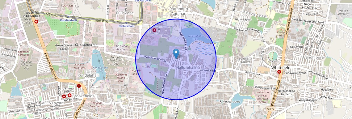 Location Map of Nallurhalli, Bangalore