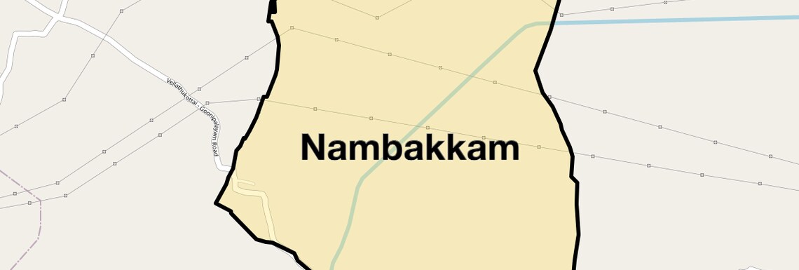 Location Map of Nambakkam, Chennai