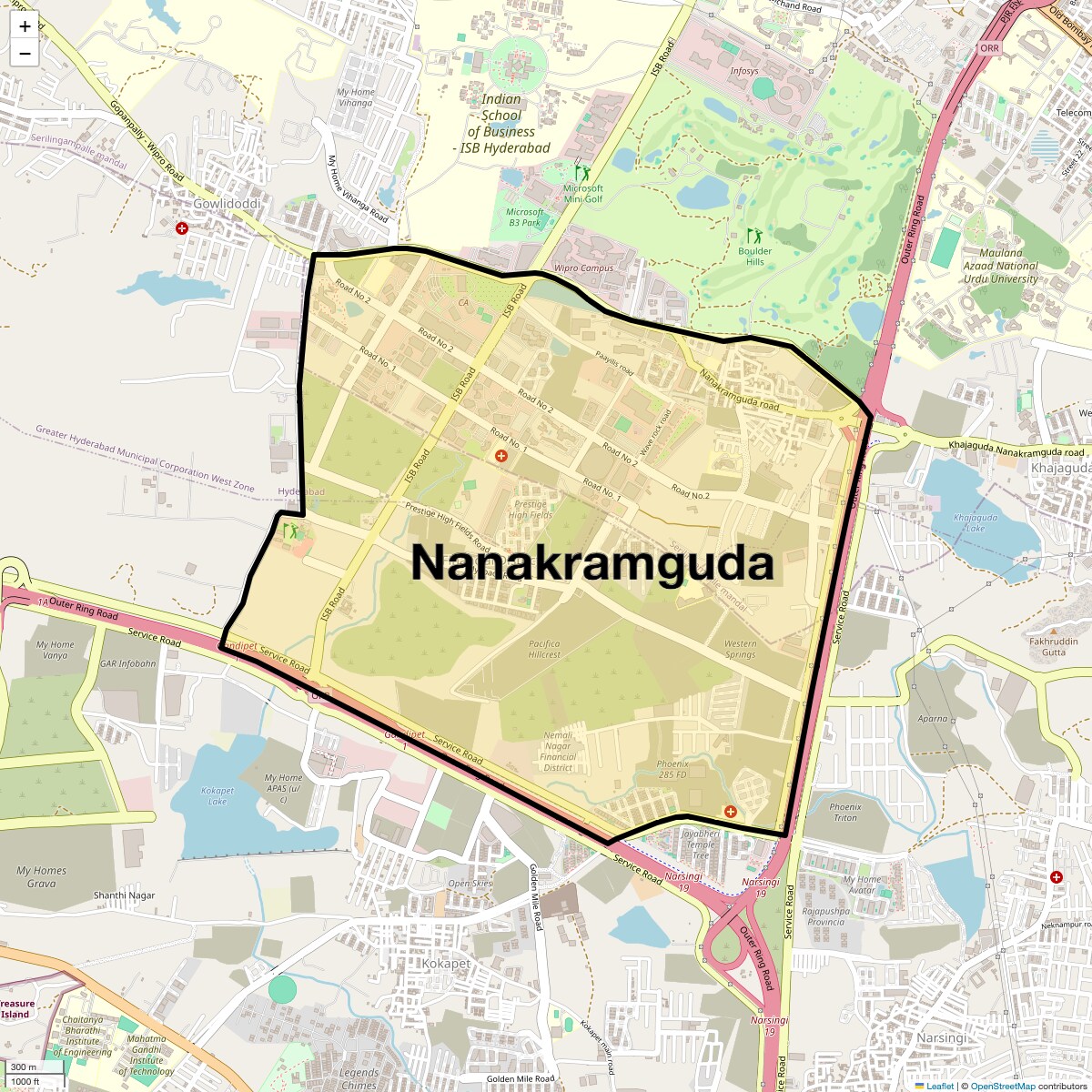 Check Time Travel of Nanakramguda, Hyderabad