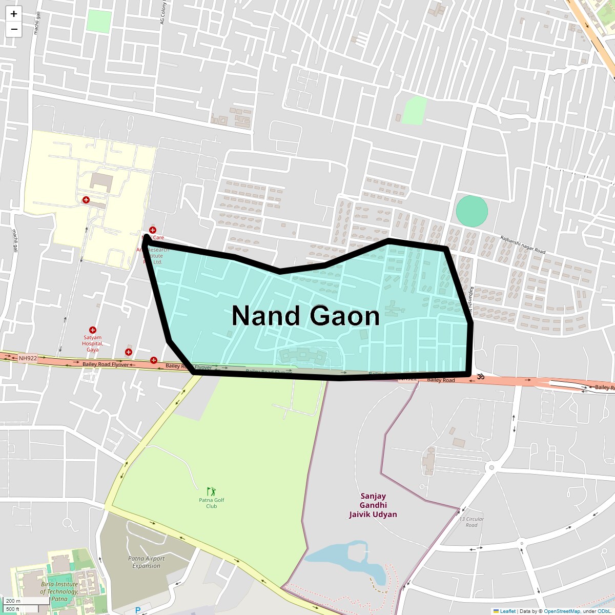 Nand Gaon Map