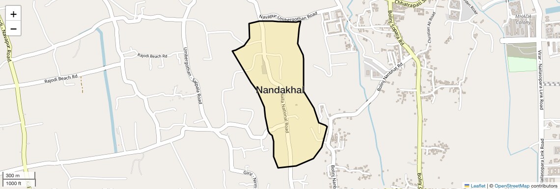 Location Map of Nandakhal, Palghar