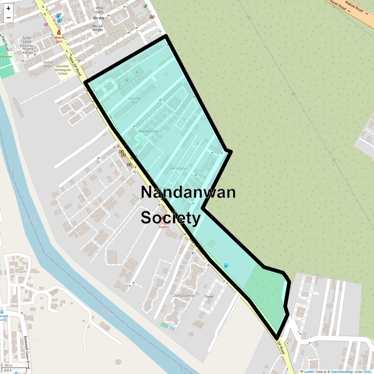 Location Map of Nandanwan Society