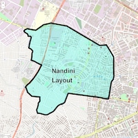 Nandini Layout Map