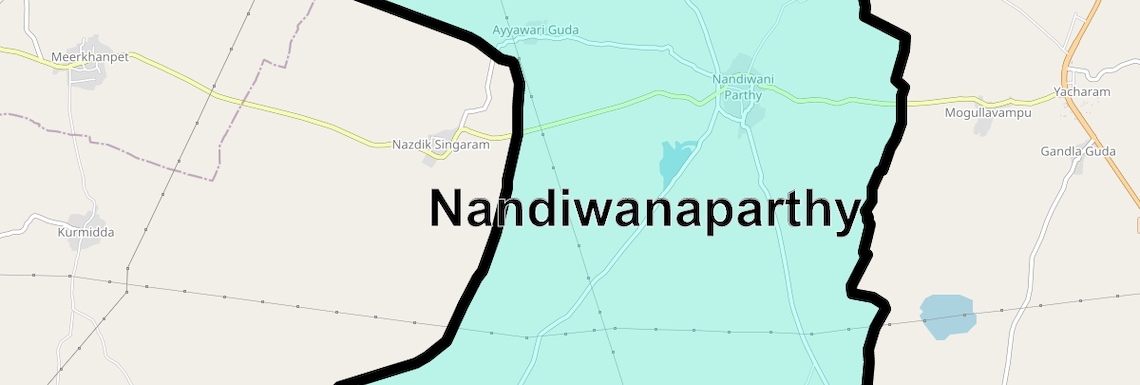 Location Map of Nandiwanaparthy, Hyderabad