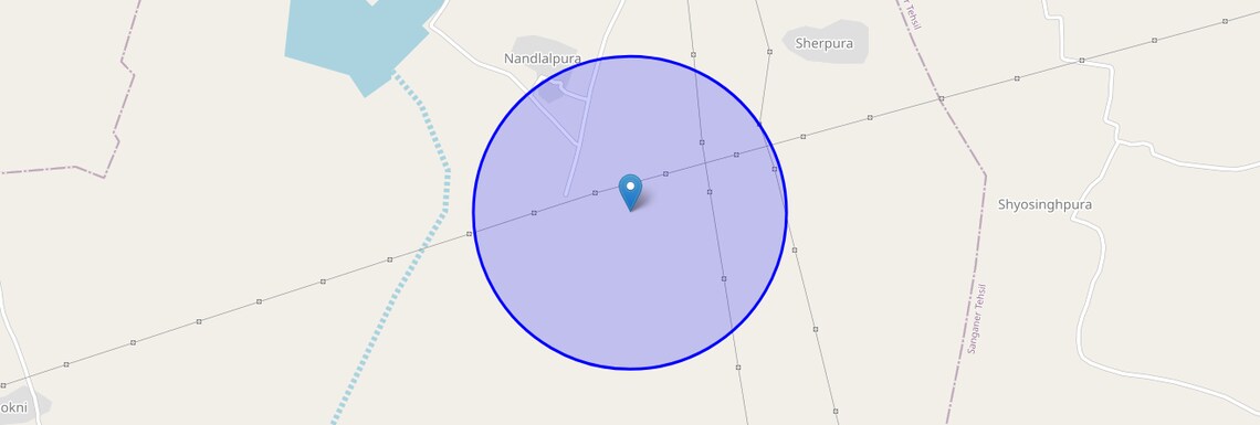 Location Map of Nandlalpura, Jaipur