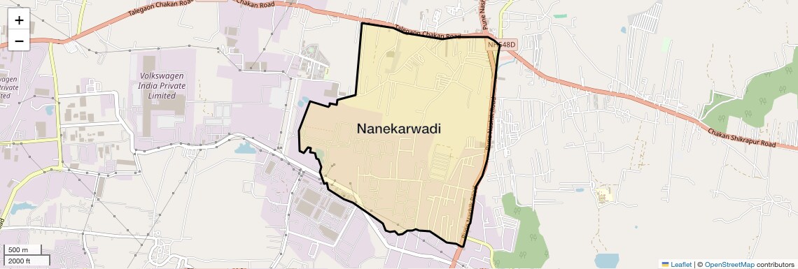 Location Map of Nanekarwadi, Pune