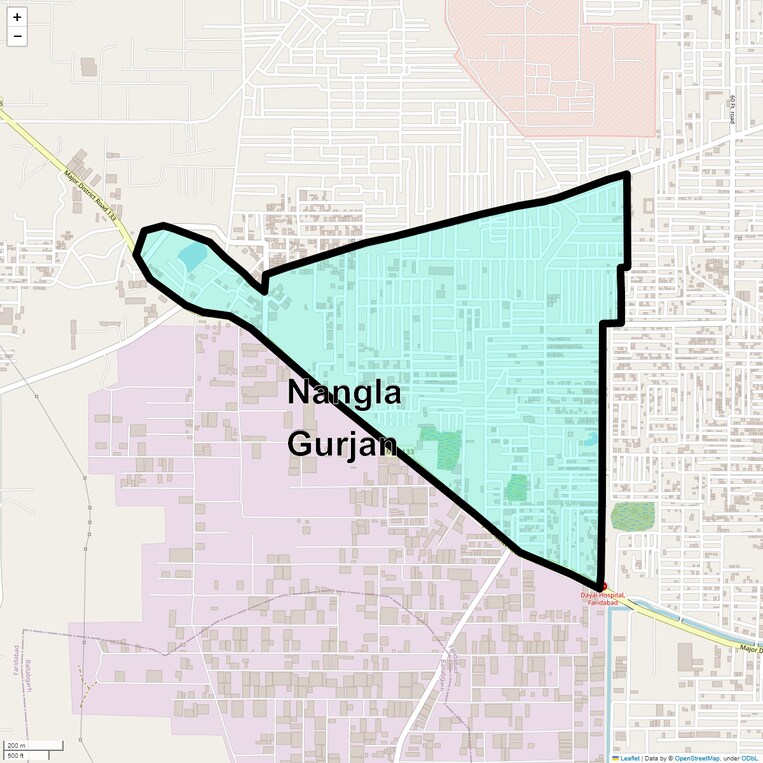 Location Map of Nangla Gurjan