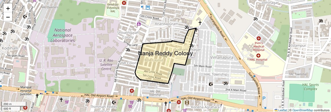 Nanja Reddy Colony,Bangalore