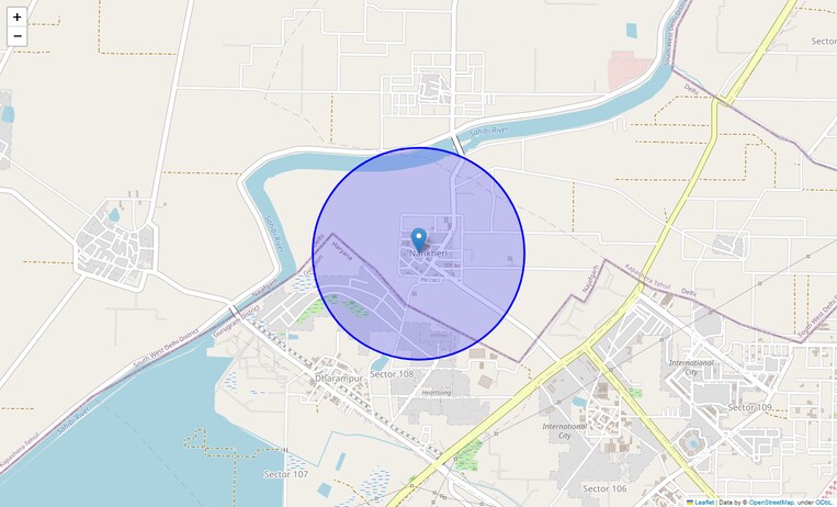 Location Map of Nankheri