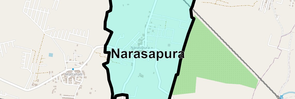 Location Map of Narasapura, Bangalore