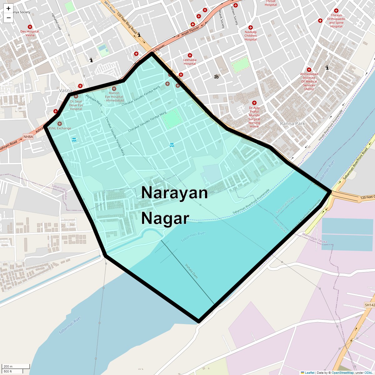 Narayan Nagar Map