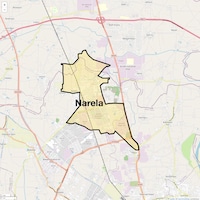Narela Map